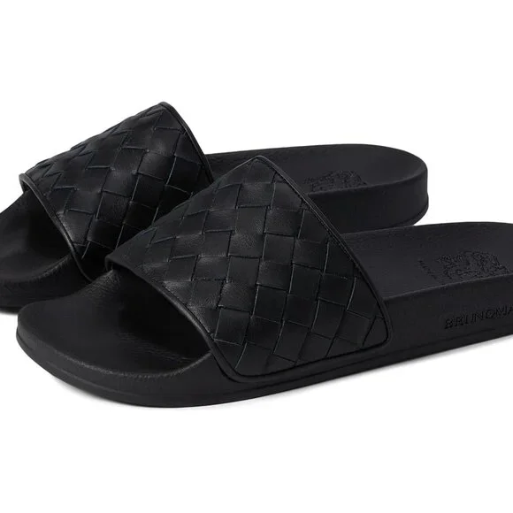 Bruno Magli Black Sandals Sleek Casual Comfort made in Italy Bruno Magli Fina Slide Sandal (Women) | Nordstrom main image 4